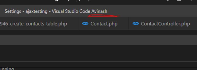 How to Change VScode title name