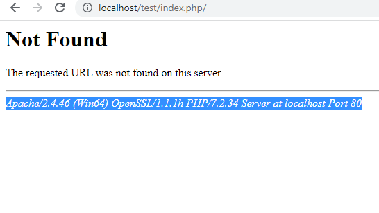 NOT Found the request URL was not found(laravel)