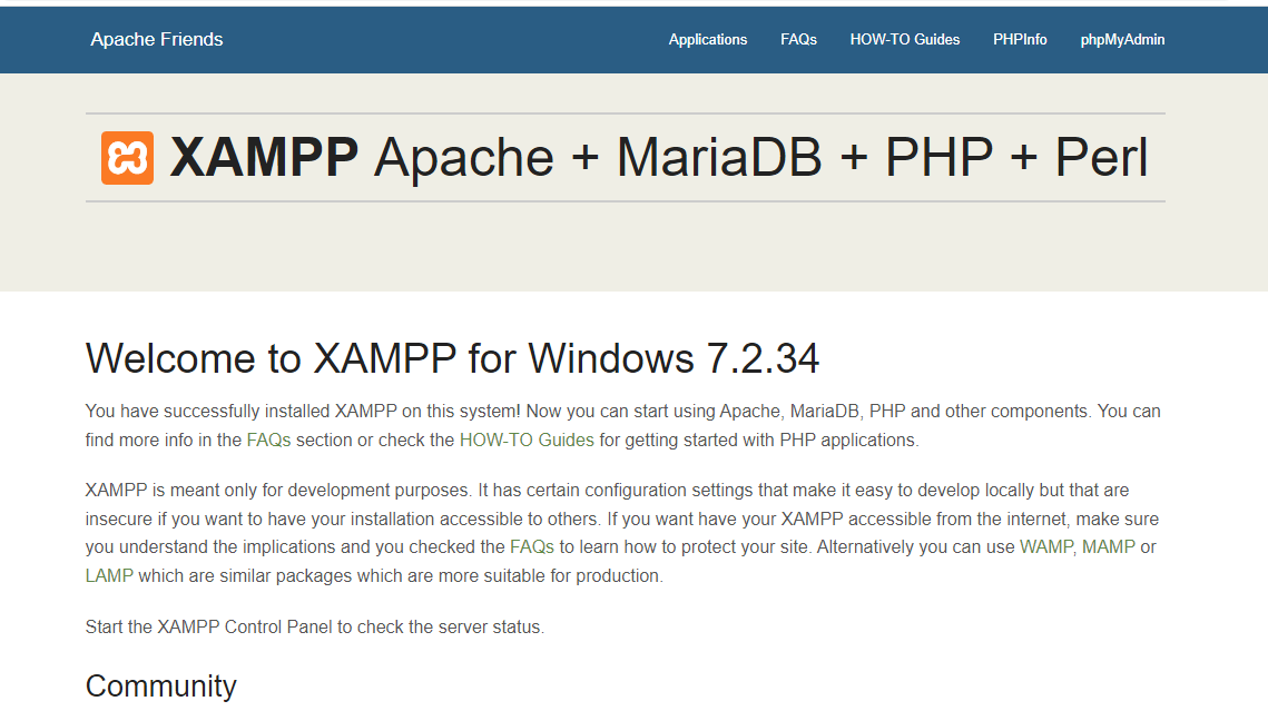 XAMPP error (not loading your local site)