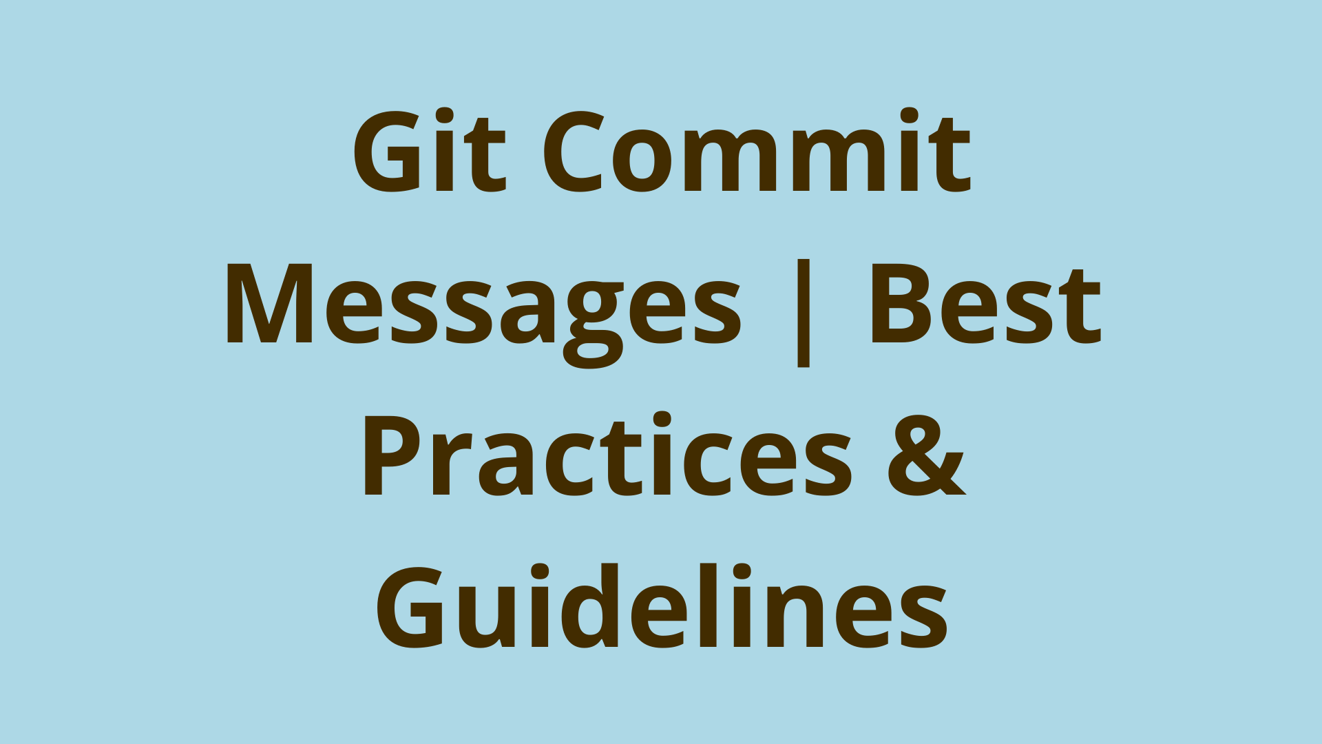How To Write Git Commit Messages Devops Support